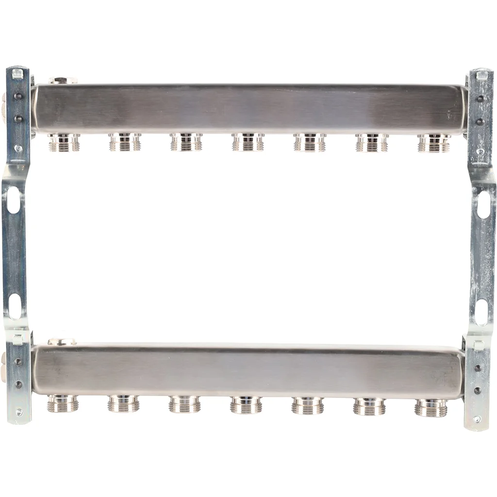 ROMMER RMS-4401-000007 ROMMER Коллектор из нержавеющей стали для радиаторной разводки 7 вых. ROMMER RMS-4401-000007 ROMMER Коллектор из нержавеющей стали для радиаторной разводки 7 вых.