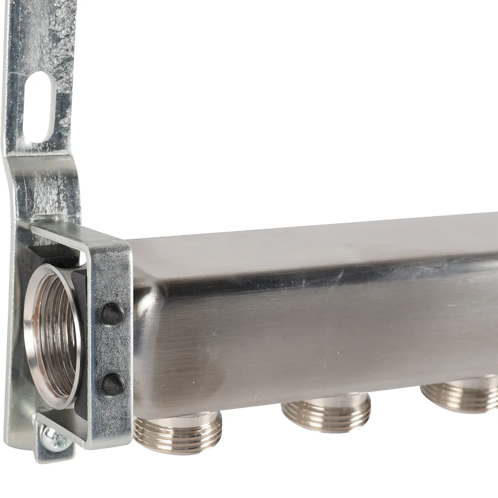 ROMMER RMS-4401-000008 ROMMER Коллектор из нержавеющей стали для радиаторной разводки 8 вых. ROMMER RMS-4401-000008 ROMMER Коллектор из нержавеющей стали для радиаторной разводки 8 вых.