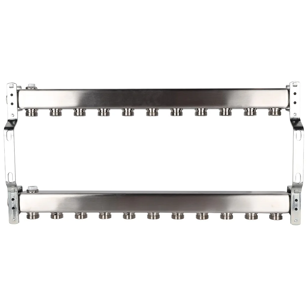 ROMMER RMS-4401-000011 ROMMER Коллектор из нержавеющей стали для радиаторной разводки 11 вых. ROMMER RMS-4401-000011 ROMMER Коллектор из нержавеющей стали для радиаторной разводки 11 вых.