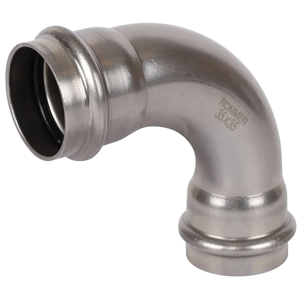 ROMMER RSS-0003-000035 ROMMER Угольник 90°-ВПр, 35, из нержавеющей стали прессовой ROMMER RSS-0003-000035 ROMMER Угольник 90°-ВПр, 35, из нержавеющей стали прессовой