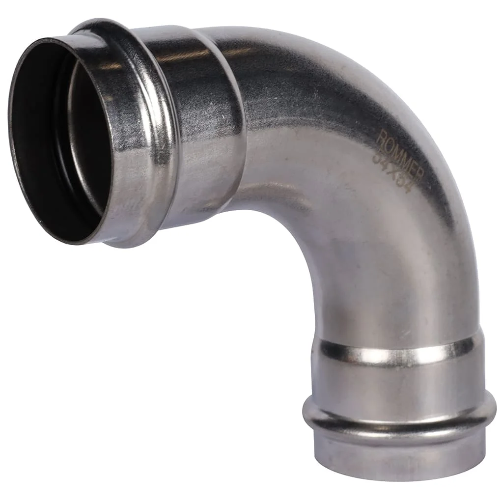 ROMMER RSS-0003-000054 ROMMER Угольник 90°-ВПр, 54, из нержавеющей стали прессовой ROMMER RSS-0003-000054 ROMMER Угольник 90°-ВПр, 54, из нержавеющей стали прессовой