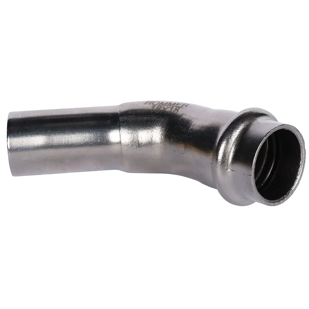 ROMMER RSS-0004-000018 ROMMER Угольник однораструбный 45°-НПр, 18, из нержавеющей стали прессовой ROMMER RSS-0004-000018 ROMMER Угольник однораструбный 45°-НПр, 18, из нержавеющей стали прессовой