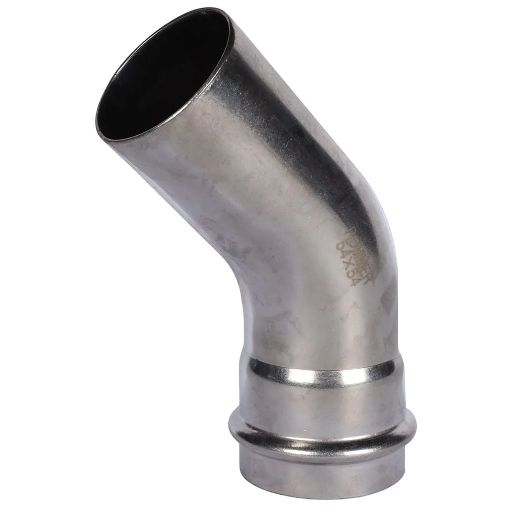 ROMMER RSS-0004-000054 ROMMER Угольник однораструбный 45°-НПр, 54, из нержавеющей стали прессовой ROMMER RSS-0004-000054 ROMMER Угольник однораструбный 45°-НПр, 54, из нержавеющей стали прессовой