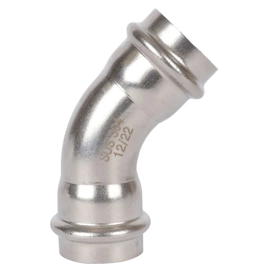 ROMMER RSS-0005-000028 ROMMER Угольник 45°-ВПр, 28, из нержавеющей стали прессовой ROMMER RSS-0005-000028 ROMMER Угольник 45°-ВПр, 28, из нержавеющей стали прессовой