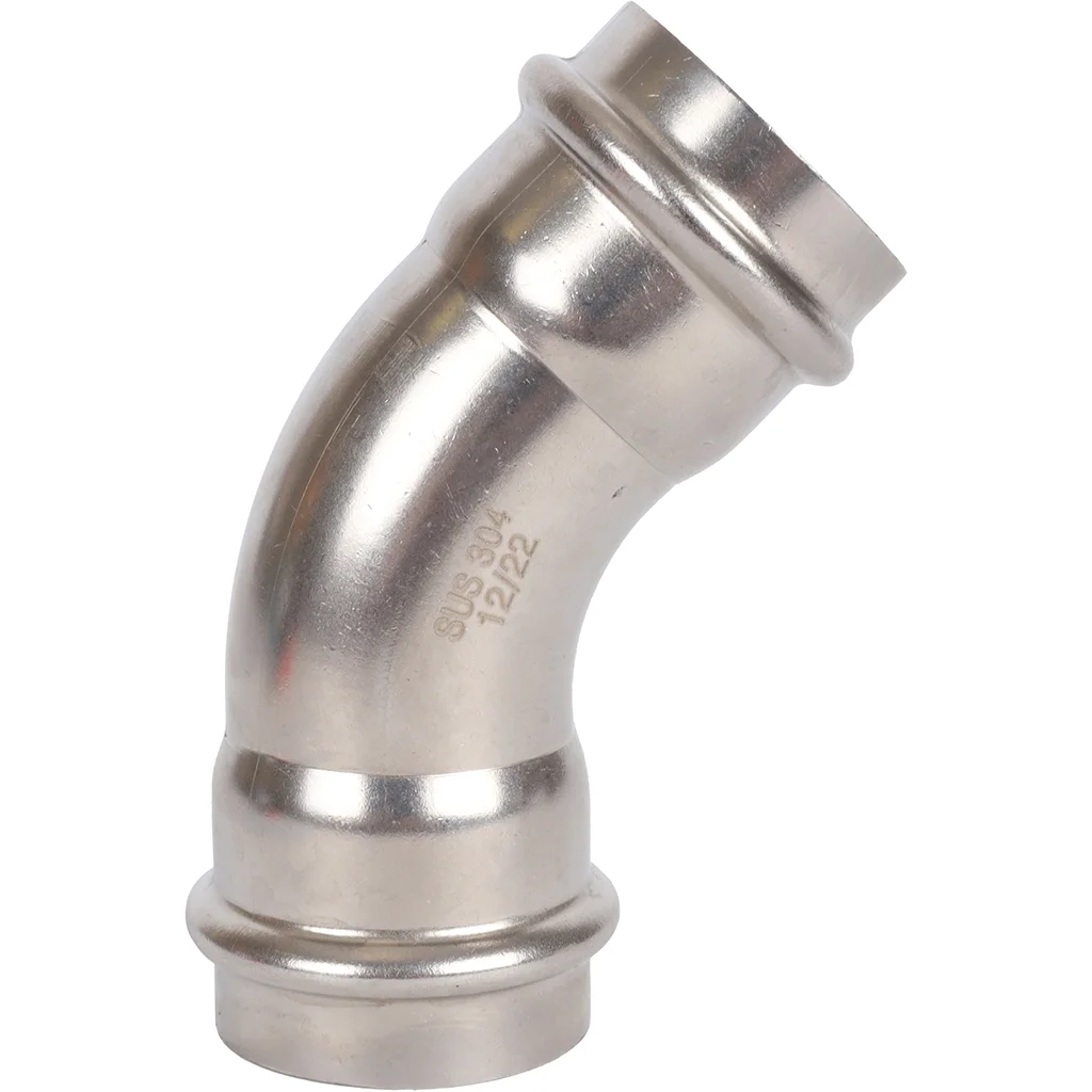 ROMMER RSS-0005-000035 ROMMER Угольник 45°-ВПр, 35, из нержавеющей стали прессовой ROMMER RSS-0005-000035 ROMMER Угольник 45°-ВПр, 35, из нержавеющей стали прессовой