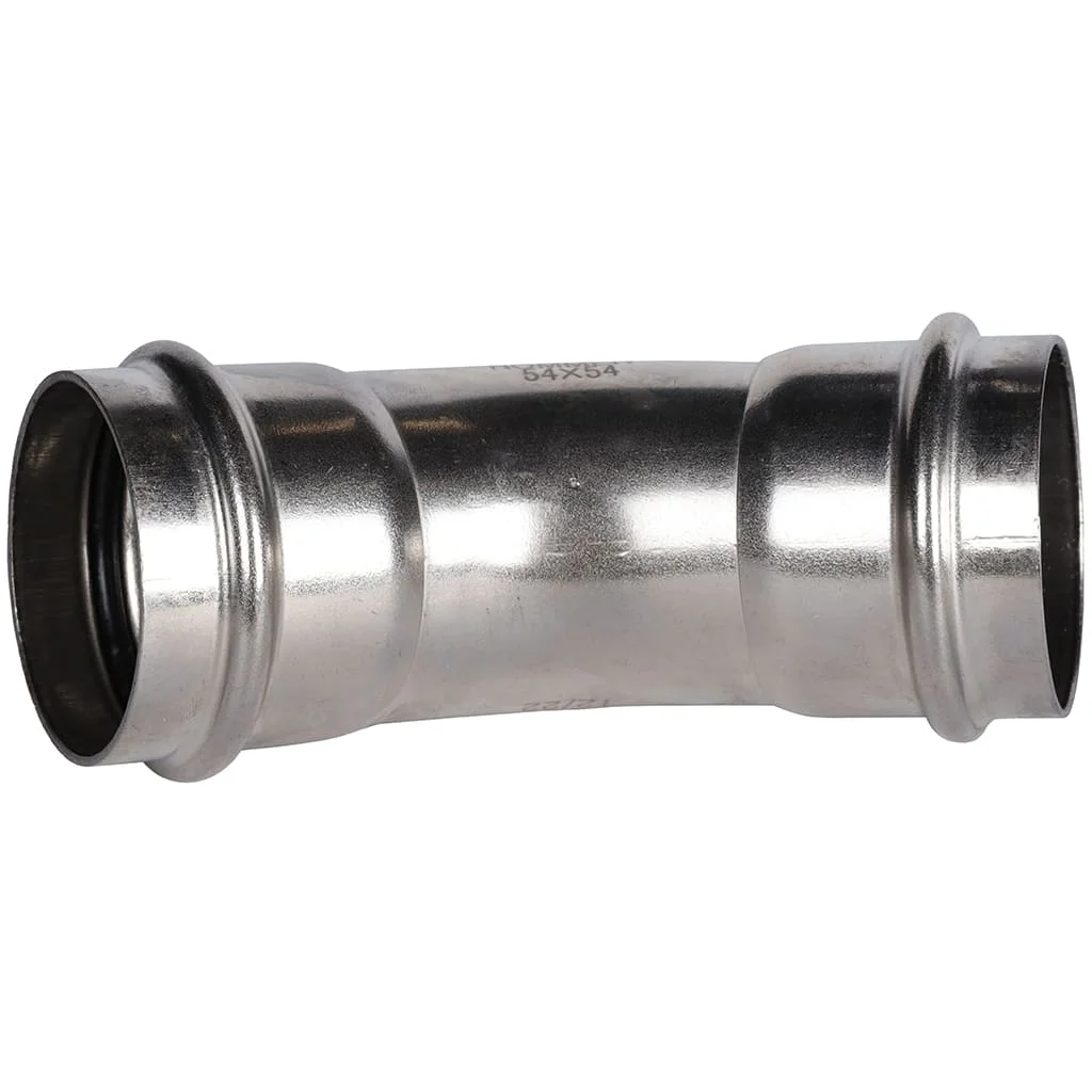 ROMMER RSS-0005-000054 ROMMER Угольник 45°-ВПр, 54, из нержавеющей стали прессовой ROMMER RSS-0005-000054 ROMMER Угольник 45°-ВПр, 54, из нержавеющей стали прессовой