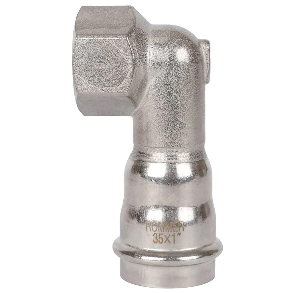ROMMER RSS-0009-000351 ROMMER Угольник-переходник-ВР, 35х1, из нержавеющей стали прессовой ROMMER RSS-0009-000351 ROMMER Угольник-переходник-ВР, 35х1, из нержавеющей стали прессовой