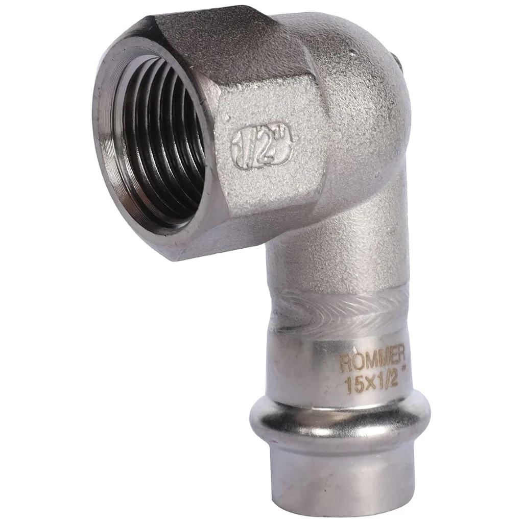 ROMMER RSS-0009-001512 ROMMER Угольник-переходник-ВР, 15х1/2, из нержавеющей стали прессовой ROMMER RSS-0009-001512 ROMMER Угольник-переходник-ВР, 15х1/2, из нержавеющей стали прессовой