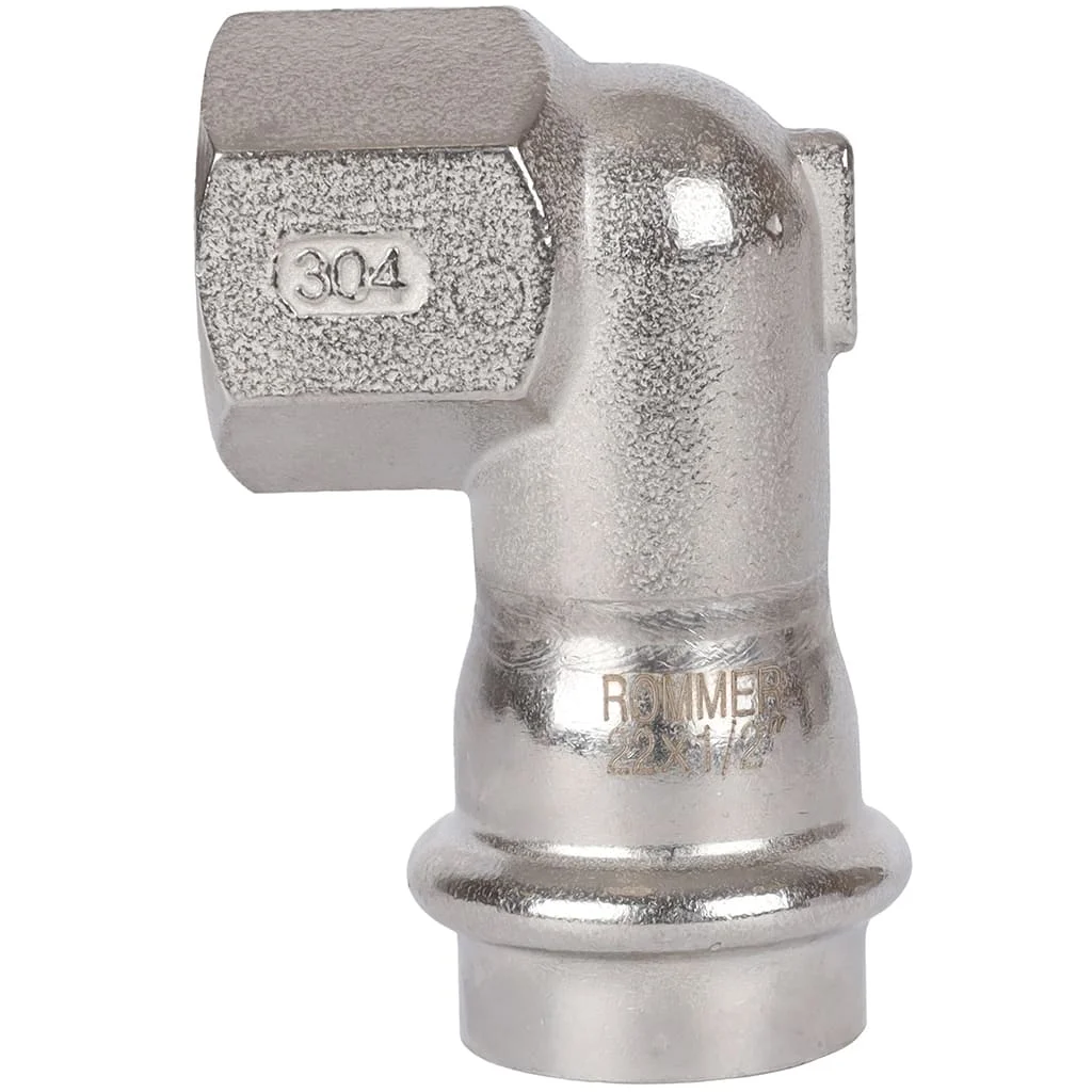 ROMMER RSS-0009-002212 ROMMER Угольник-переходник-ВР, 22х1/2, из нержавеющей стали прессовой ROMMER RSS-0009-002212 ROMMER Угольник-переходник-ВР, 22х1/2, из нержавеющей стали прессовой