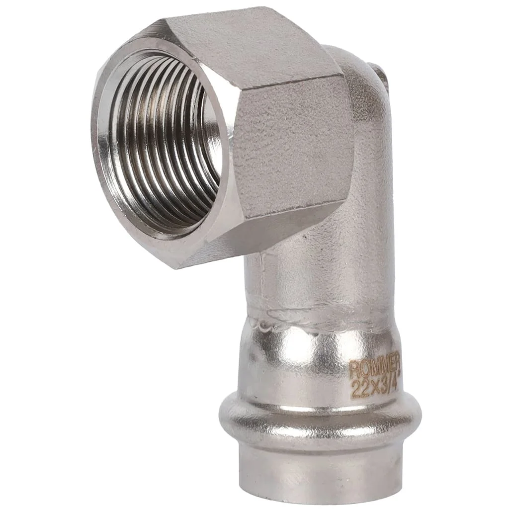 ROMMER RSS-0009-002234 ROMMER Угольник-переходник-ВР, 22х3/4, из нержавеющей стали прессовой ROMMER RSS-0009-002234 ROMMER Угольник-переходник-ВР, 22х3/4, из нержавеющей стали прессовой