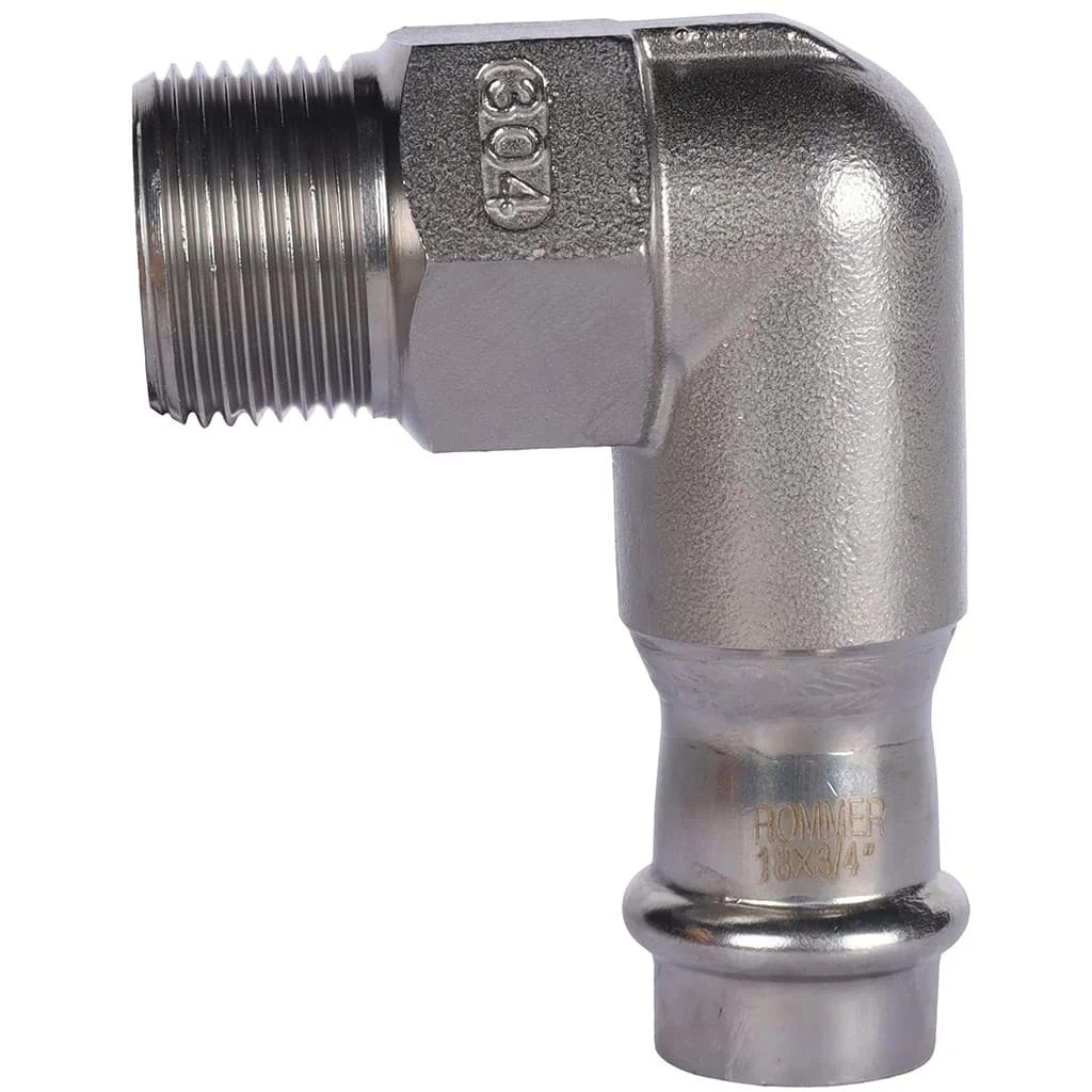 ROMMER RSS-0010-001834 ROMMER Угольник-переходник-НР, 18х3/4, из нержавеющей стали прессовой ROMMER RSS-0010-001834 ROMMER Угольник-переходник-НР, 18х3/4, из нержавеющей стали прессовой