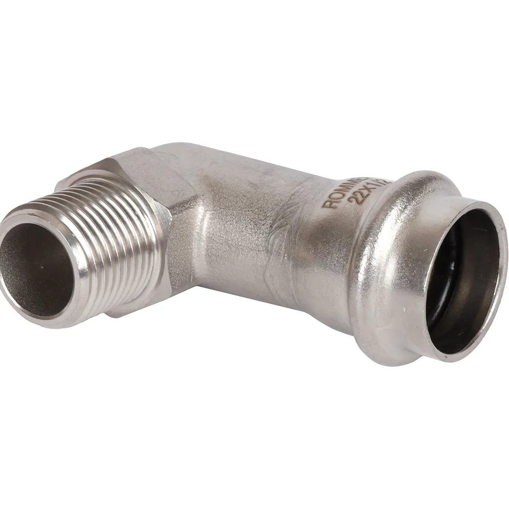 ROMMER RSS-0010-002212 ROMMER Угольник-переходник-НР, 22х1/2, из нержавеющей стали прессовой ROMMER RSS-0010-002212 ROMMER Угольник-переходник-НР, 22х1/2, из нержавеющей стали прессовой