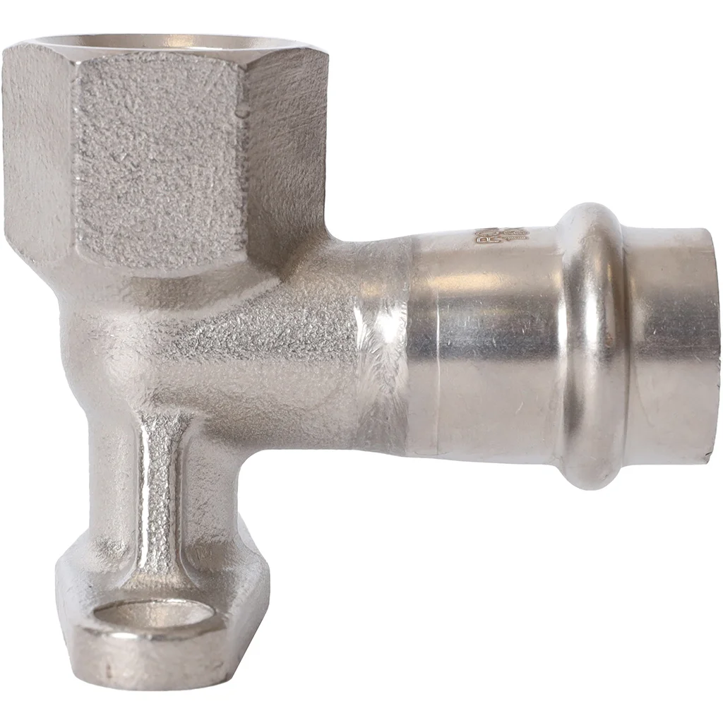 ROMMER RSS-0011-001812 ROMMER Угольник настенный с креплением-ВР, 18х1/2, из нержавеющей стали прессовой ROMMER RSS-0011-001812 ROMMER Угольник настенный с креплением-ВР, 18х1/2, из нержавеющей стали прессовой