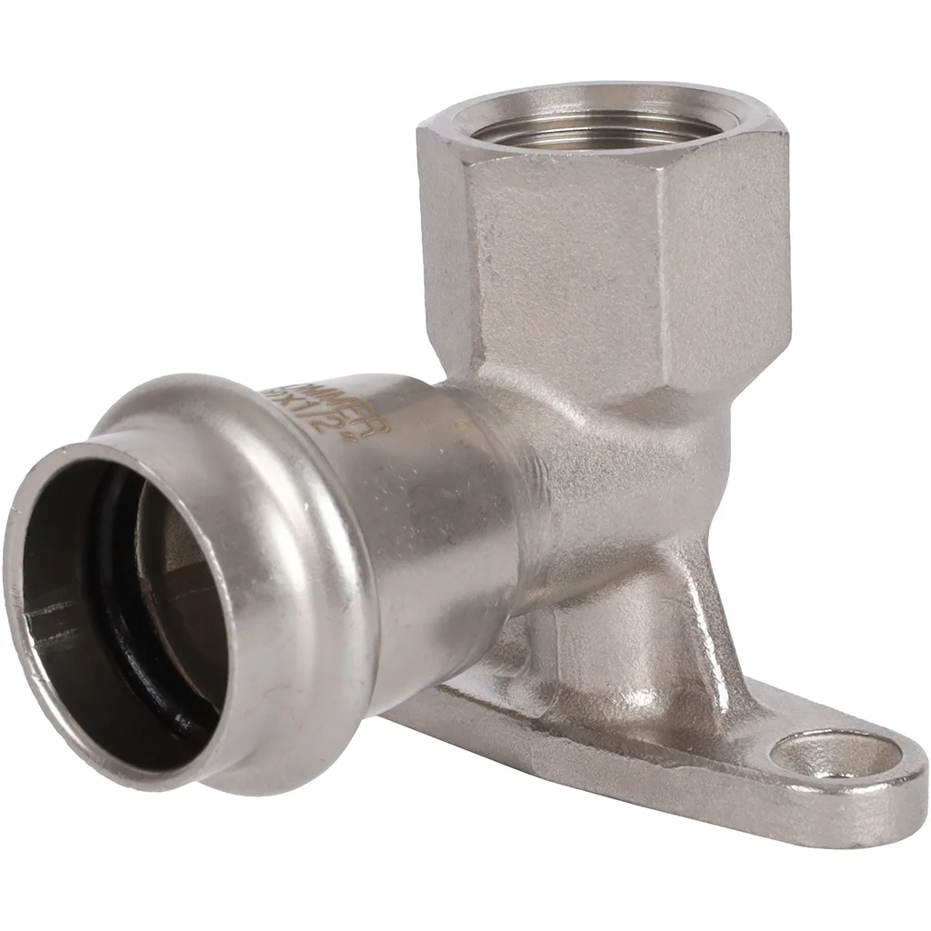 ROMMER RSS-0011-002212 ROMMER Угольник настенный с креплением-ВР, 22х1/2, из нержавеющей стали прессовой ROMMER RSS-0011-002212 ROMMER Угольник настенный с креплением-ВР, 22х1/2, из нержавеющей стали прессовой