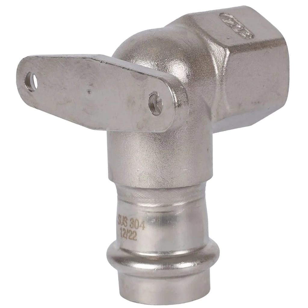 ROMMER RSS-0011-002234 ROMMER Угольник настенный с креплением-ВР, 22х3/4, из нержавеющей стали прессовой ROMMER RSS-0011-002234 ROMMER Угольник настенный с креплением-ВР, 22х3/4, из нержавеющей стали прессовой