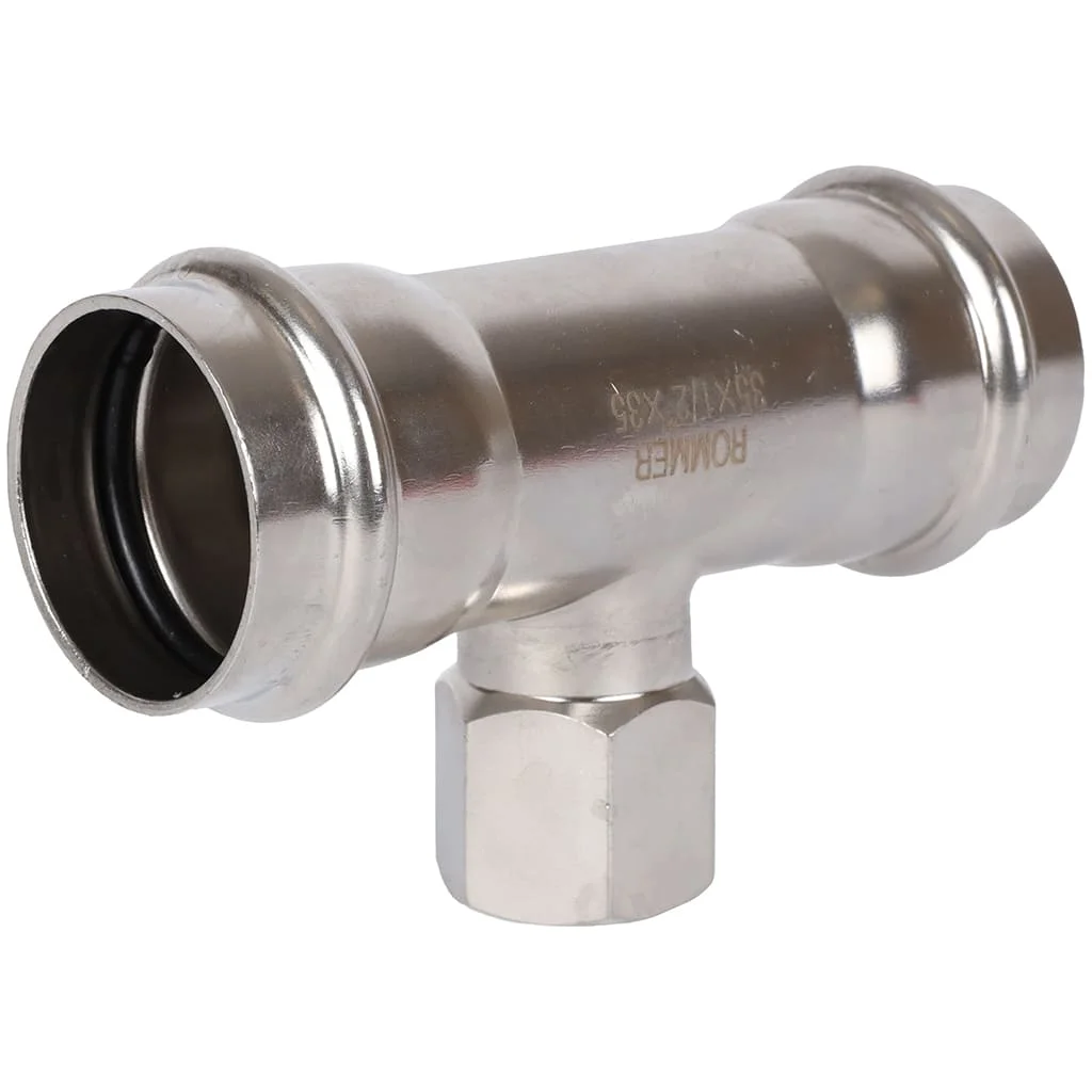 ROMMER RSS-0014-221822 Тройник переходной, 22х18х22, из нержавеющей стали прессовой ROMMER RSS-0014-221822 Тройник переходной, 22х18х22, из нержавеющей стали прессовой