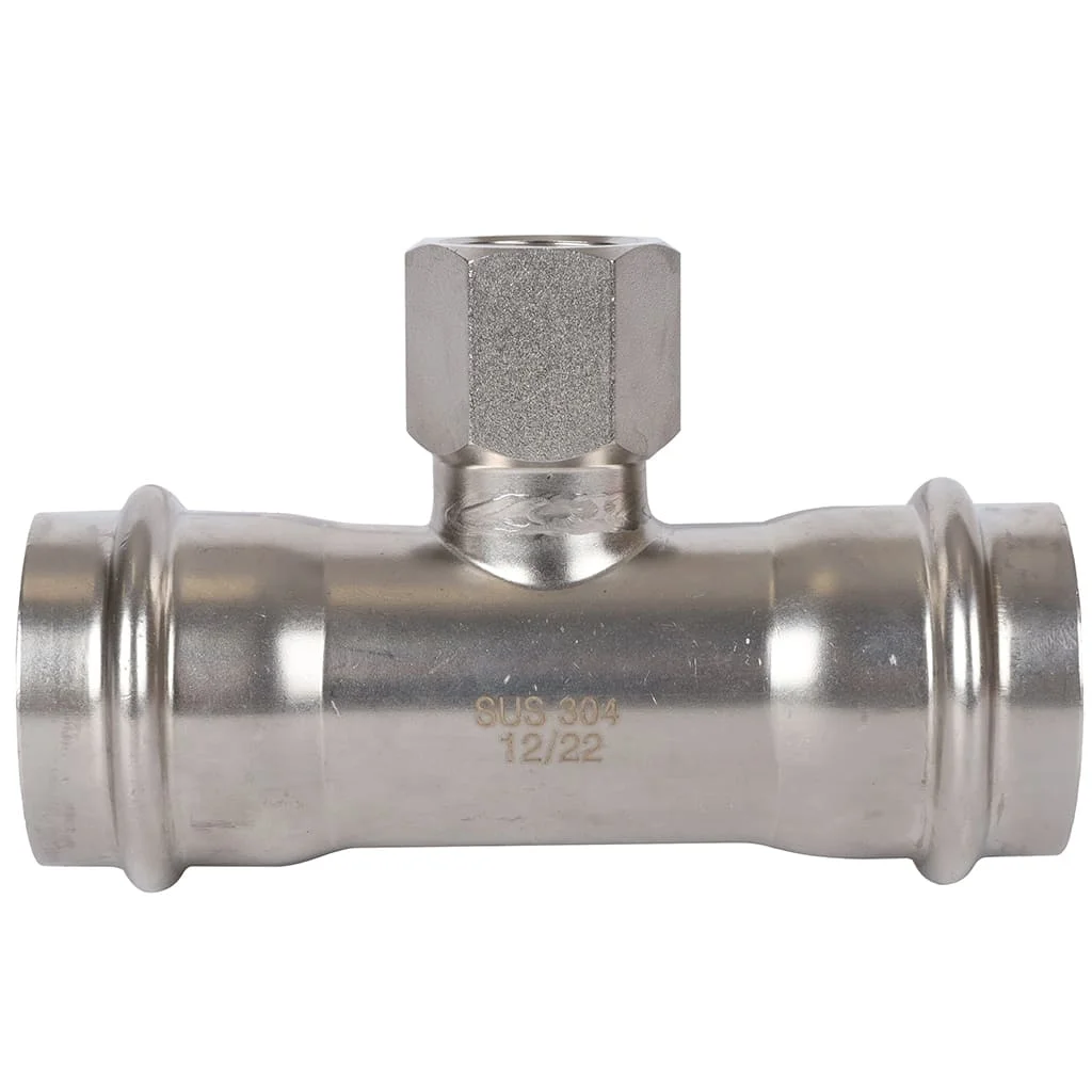 ROMMER RSS-0014-221822 Тройник переходной, 22х18х22, из нержавеющей стали прессовой ROMMER RSS-0014-221822 Тройник переходной, 22х18х22, из нержавеющей стали прессовой