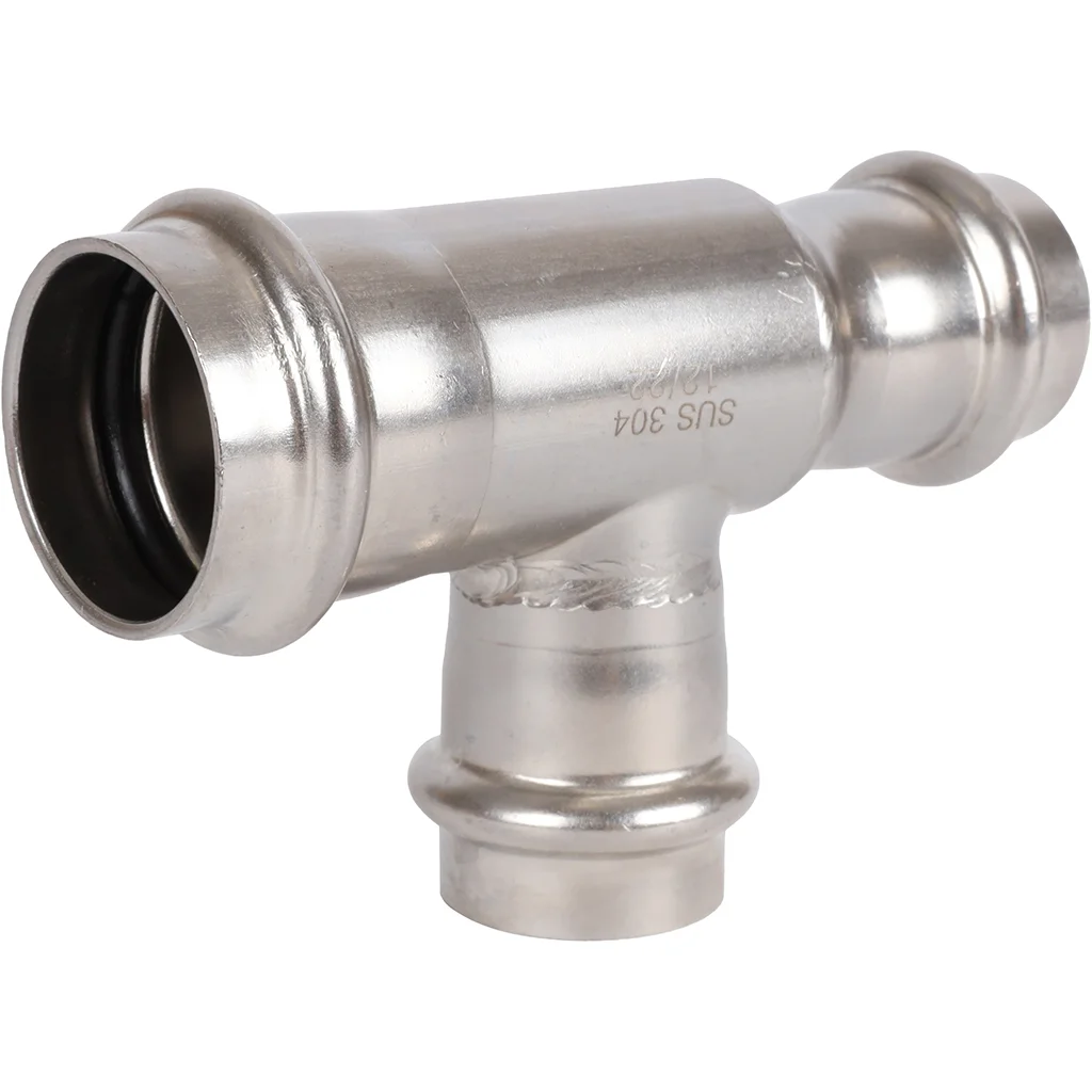 ROMMER RSS-0014-282222 Тройник переходной, 28х22х22, из нержавеющей стали прессовой ROMMER RSS-0014-282222 Тройник переходной, 28х22х22, из нержавеющей стали прессовой