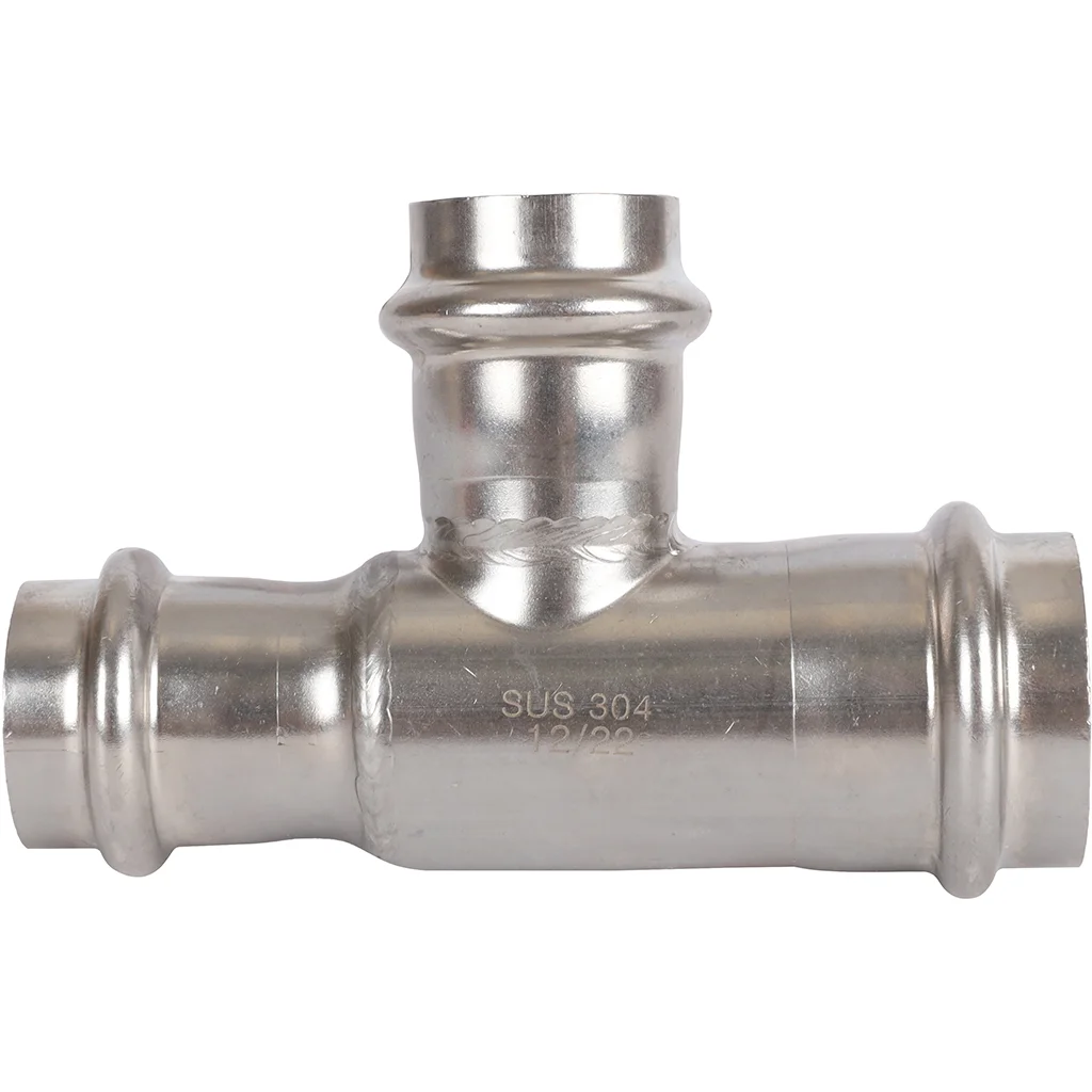 ROMMER RSS-0014-282222 Тройник переходной, 28х22х22, из нержавеющей стали прессовой ROMMER RSS-0014-282222 Тройник переходной, 28х22х22, из нержавеющей стали прессовой