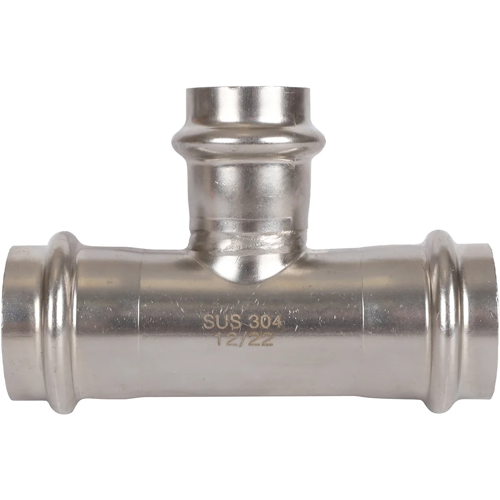 ROMMER RSS-0014-282228 Тройник переходной, 28х22х28, из нержавеющей стали прессовой ROMMER RSS-0014-282228 Тройник переходной, 28х22х28, из нержавеющей стали прессовой