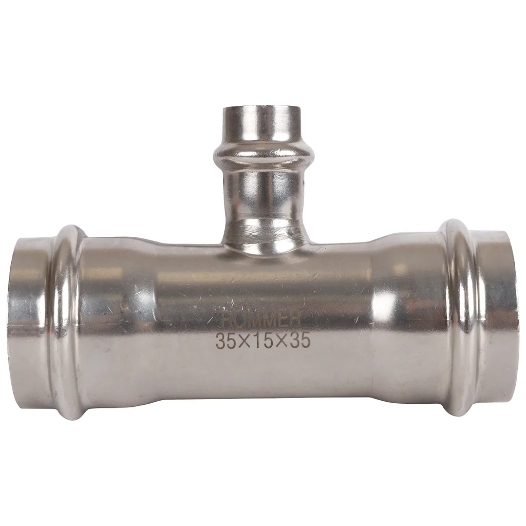 ROMMER RSS-0014-351535 Тройник переходной, 35х15х35, из нержавеющей стали прессовой ROMMER RSS-0014-351535 Тройник переходной, 35х15х35, из нержавеющей стали прессовой