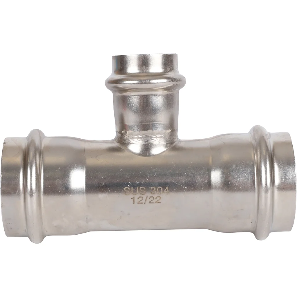 ROMMER RSS-0014-352235 Тройник переходной, 35х22х35, из нержавеющей стали прессовой ROMMER RSS-0014-352235 Тройник переходной, 35х22х35, из нержавеющей стали прессовой