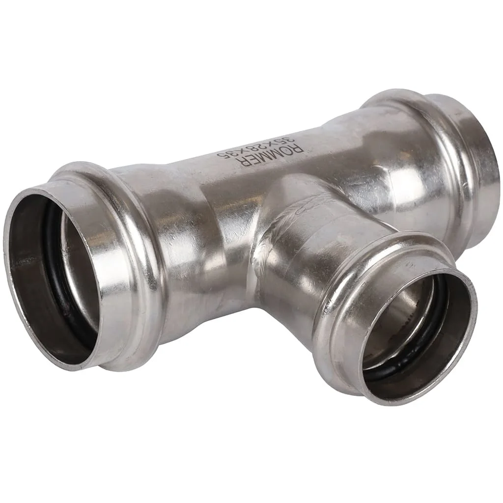 ROMMER RSS-0014-352835 Тройник переходной, 35х28х35, из нержавеющей стали прессовой ROMMER RSS-0014-352835 Тройник переходной, 35х28х35, из нержавеющей стали прессовой