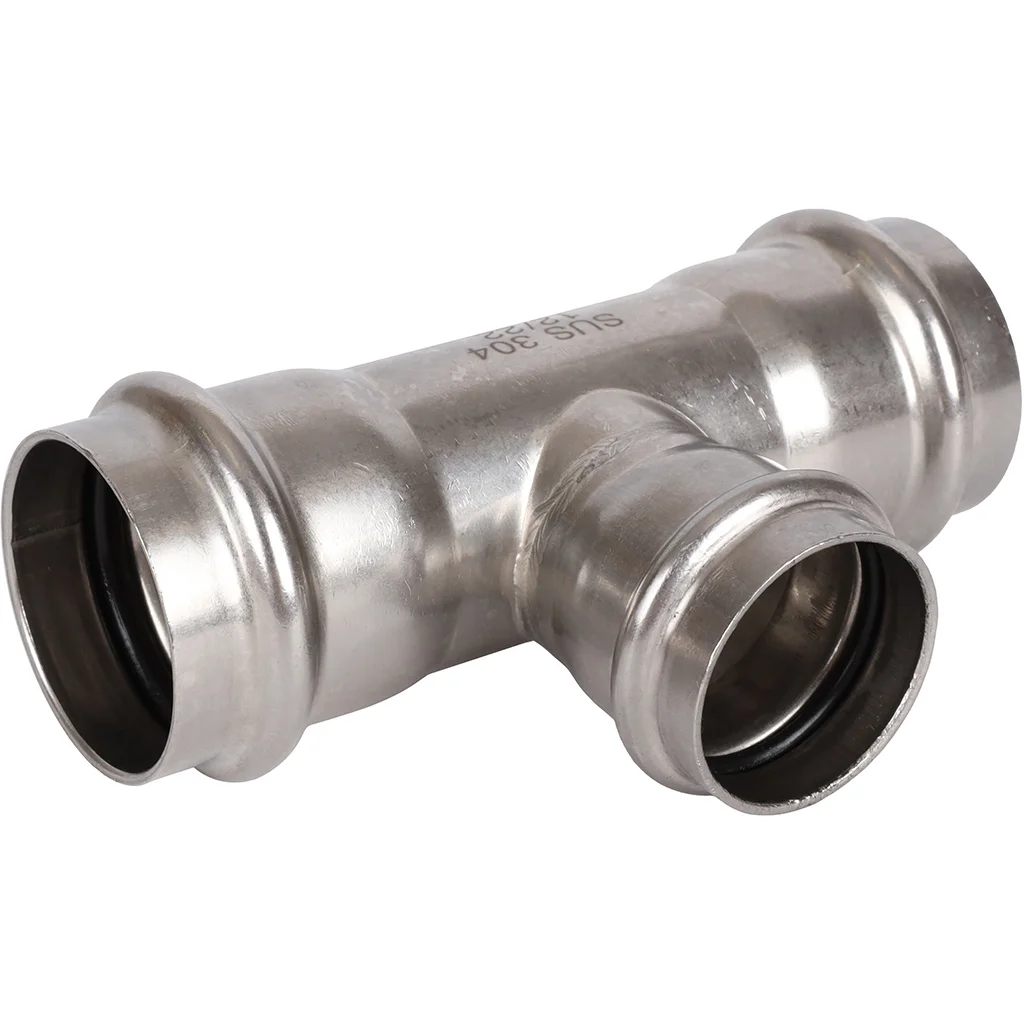 ROMMER RSS-0014-423542 Тройник переходной, 42х35х42, из нержавеющей стали прессовой ROMMER RSS-0014-423542 Тройник переходной, 42х35х42, из нержавеющей стали прессовой