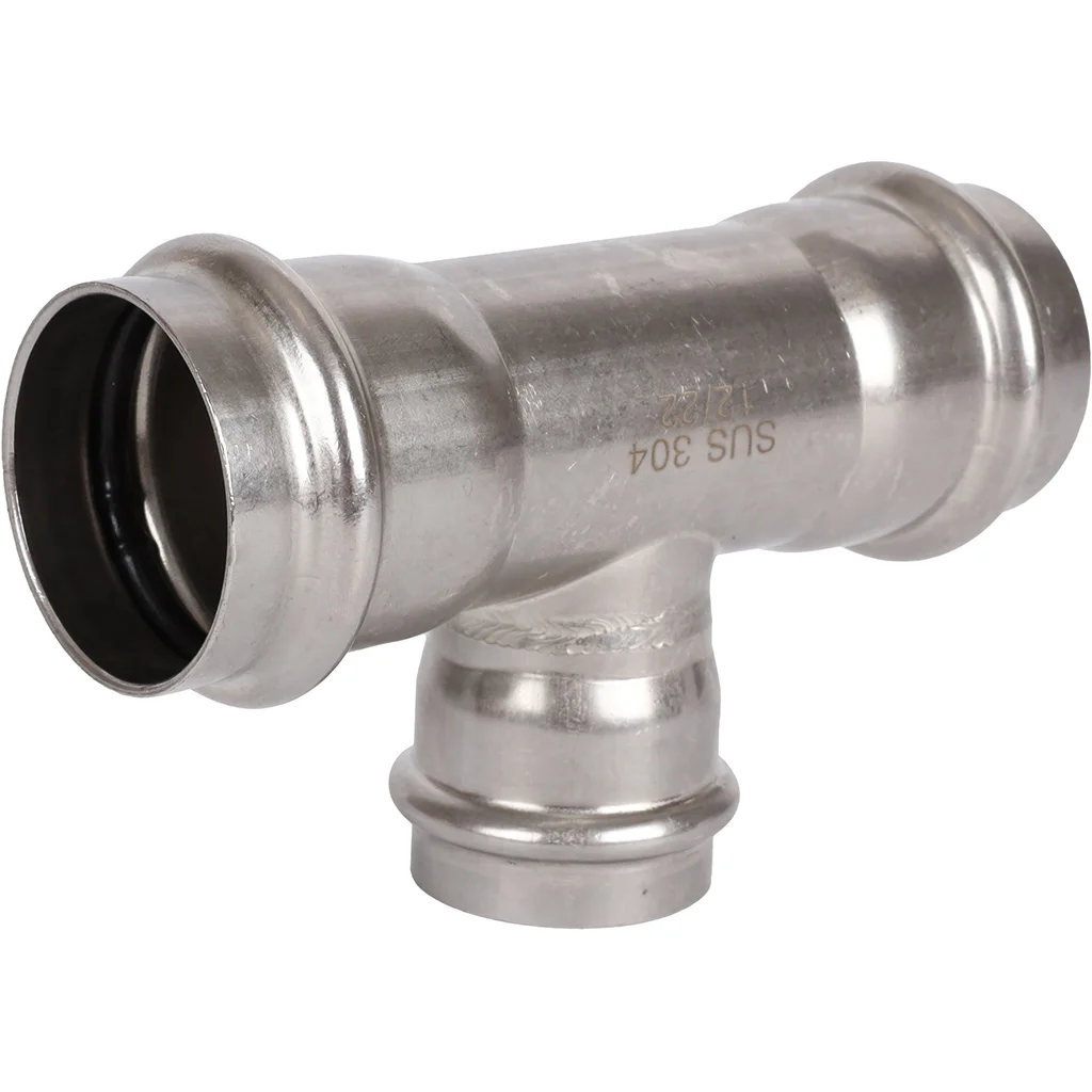 ROMMER RSS-0014-423542 Тройник переходной, 42х35х42, из нержавеющей стали прессовой ROMMER RSS-0014-423542 Тройник переходной, 42х35х42, из нержавеющей стали прессовой