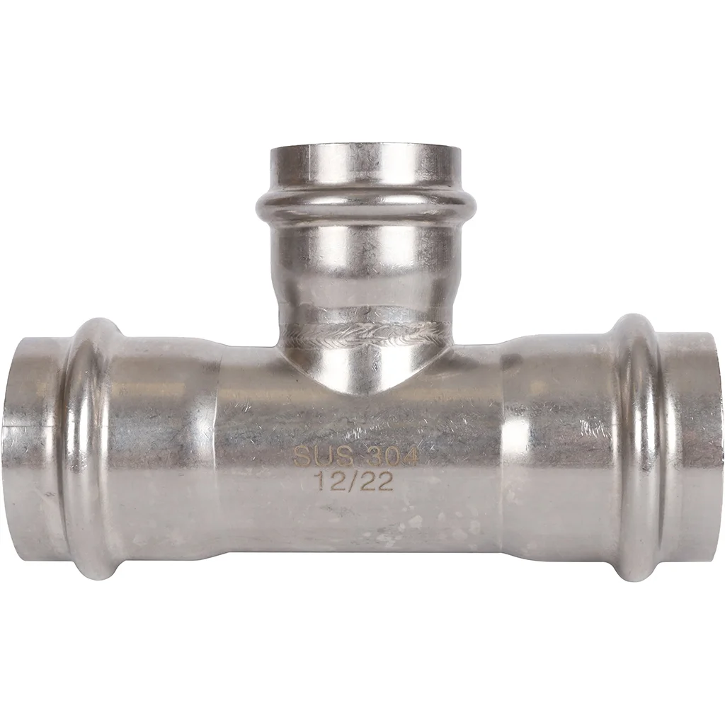 ROMMER RSS-0014-423542 Тройник переходной, 42х35х42, из нержавеющей стали прессовой ROMMER RSS-0014-423542 Тройник переходной, 42х35х42, из нержавеющей стали прессовой