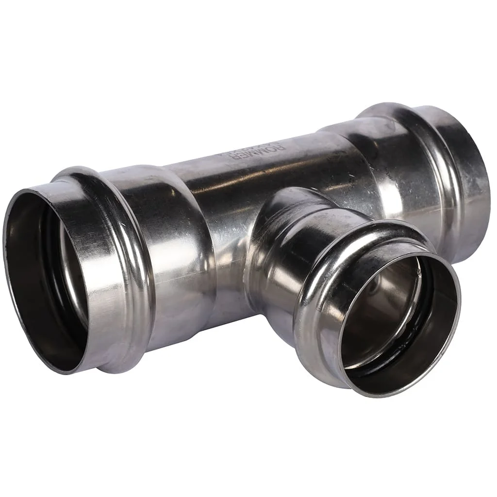 ROMMER RSS-0014-544254 Тройник переходной, 54х42х54, из нержавеющей стали прессовой ROMMER RSS-0014-544254 Тройник переходной, 54х42х54, из нержавеющей стали прессовой
