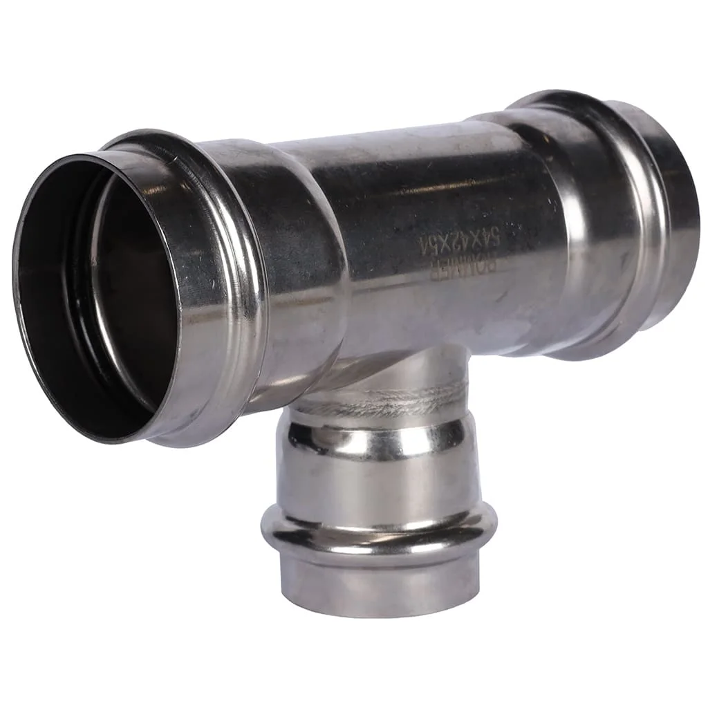 ROMMER RSS-0014-544254 Тройник переходной, 54х42х54, из нержавеющей стали прессовой ROMMER RSS-0014-544254 Тройник переходной, 54х42х54, из нержавеющей стали прессовой