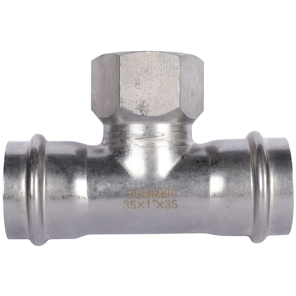 ROMMER RSS-0015-000351 ROMMER Тройник-переходник-ВР, 35х1, из нержавеющей стали прессовой ROMMER RSS-0015-000351 ROMMER Тройник-переходник-ВР, 35х1, из нержавеющей стали прессовой