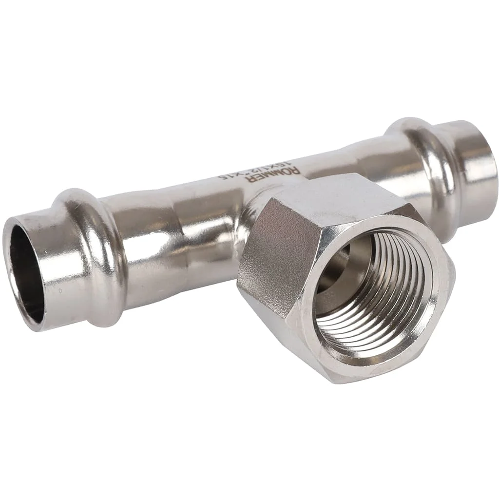 ROMMER RSS-0015-001512 ROMMER Тройник-переходник-ВР, 15х1/2, из нержавеющей стали прессовой ROMMER RSS-0015-001512 ROMMER Тройник-переходник-ВР, 15х1/2, из нержавеющей стали прессовой