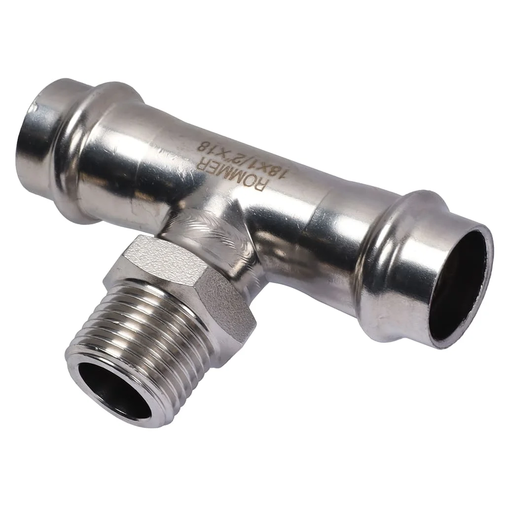 ROMMER RSS-0015-001812 ROMMER Тройник-переходник-ВР, 18х1/2, из нержавеющей стали прессовой ROMMER RSS-0015-001812 ROMMER Тройник-переходник-ВР, 18х1/2, из нержавеющей стали прессовой