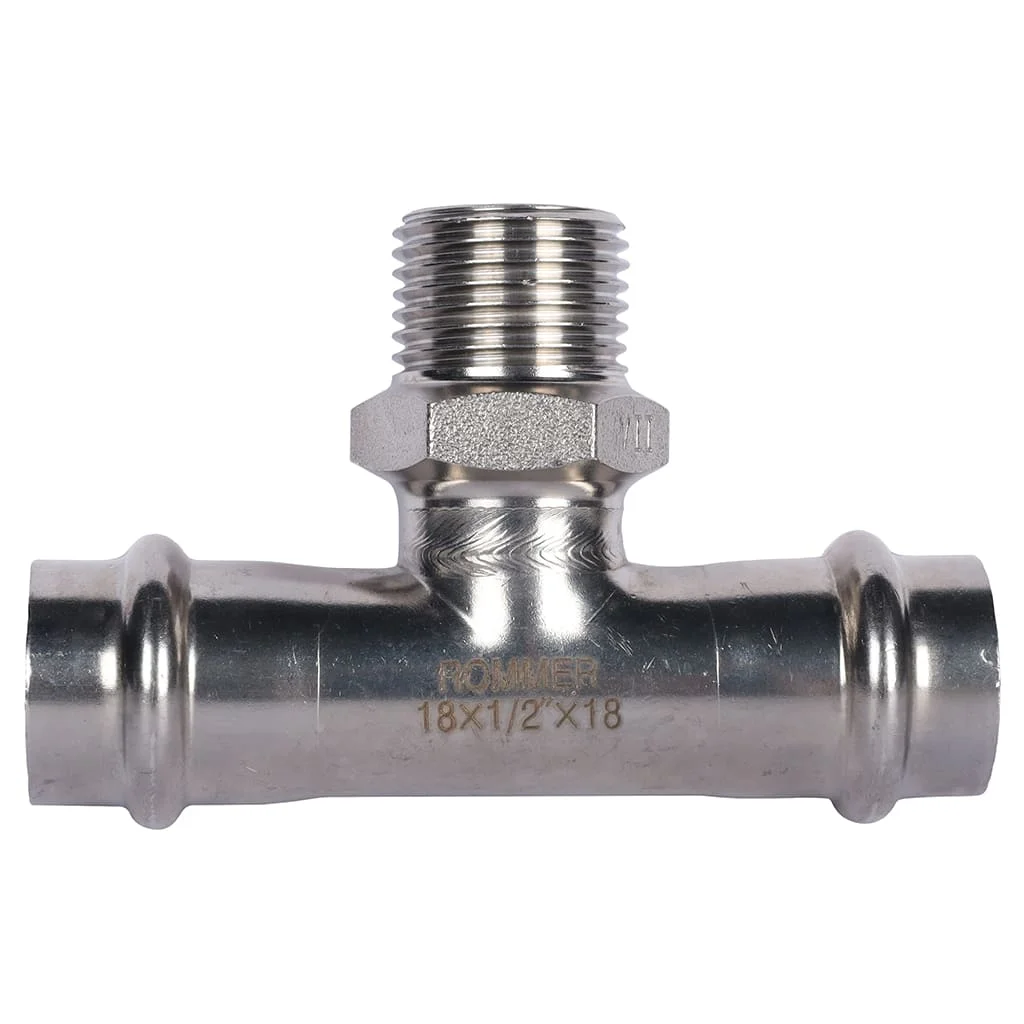 ROMMER RSS-0015-001812 ROMMER Тройник-переходник-ВР, 18х1/2, из нержавеющей стали прессовой ROMMER RSS-0015-001812 ROMMER Тройник-переходник-ВР, 18х1/2, из нержавеющей стали прессовой