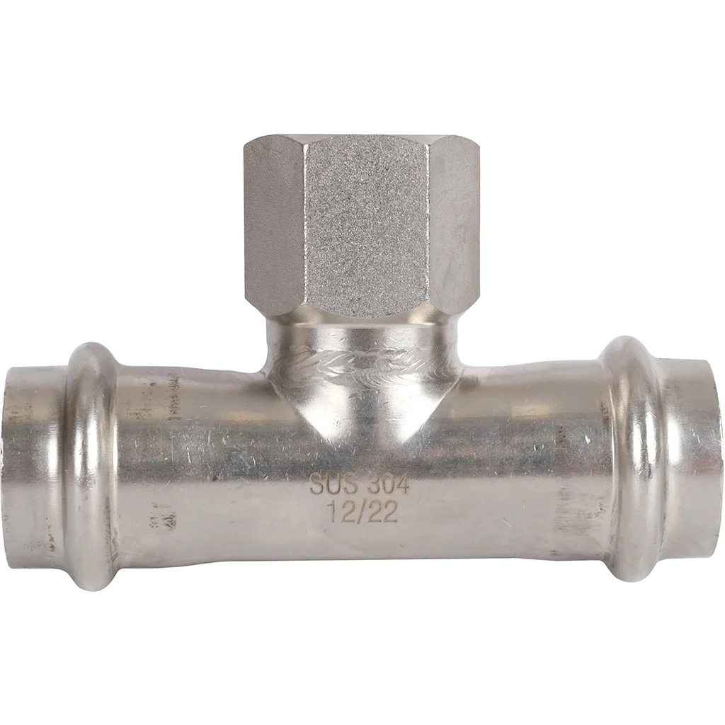ROMMER RSS-0015-002212 ROMMER Тройник-переходник-ВР, 22х1/2, из нержавеющей стали прессовой ROMMER RSS-0015-002212 ROMMER Тройник-переходник-ВР, 22х1/2, из нержавеющей стали прессовой