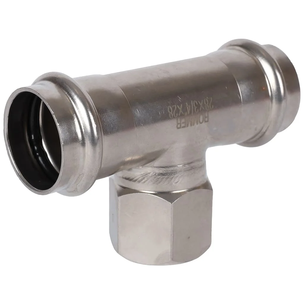 ROMMER RSS-0015-002834 ROMMER Тройник-переходник-ВР, 28х3/4, из нержавеющей стали прессовой ROMMER RSS-0015-002834 ROMMER Тройник-переходник-ВР, 28х3/4, из нержавеющей стали прессовой