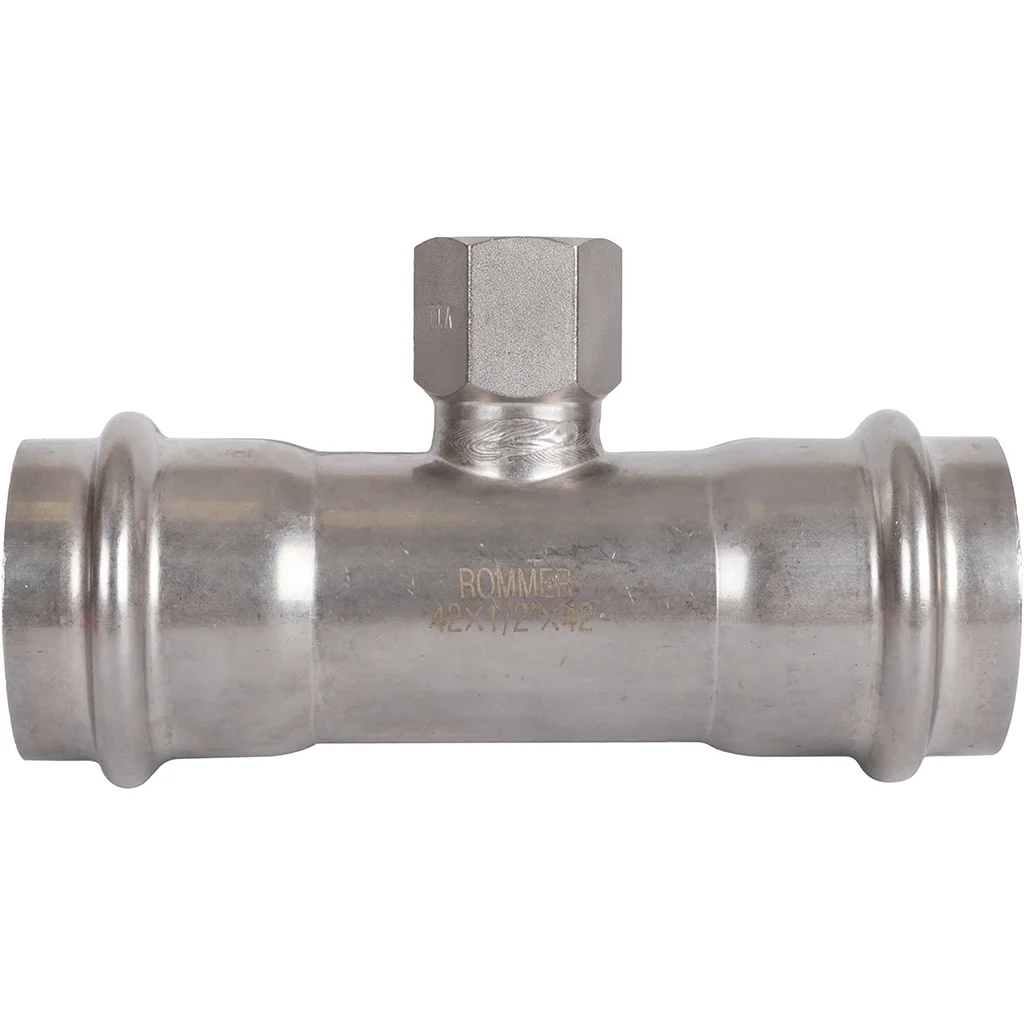 ROMMER RSS-0015-004212 ROMMER Тройник-переходник-ВР, 42х1/2, из нержавеющей стали прессовой ROMMER RSS-0015-004212 ROMMER Тройник-переходник-ВР, 42х1/2, из нержавеющей стали прессовой
