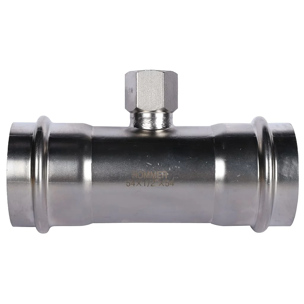 ROMMER RSS-0015-005412 ROMMER Тройник-переходник-ВР, 54х1/2, из нержавеющей стали прессовой ROMMER RSS-0015-005412 ROMMER Тройник-переходник-ВР, 54х1/2, из нержавеющей стали прессовой