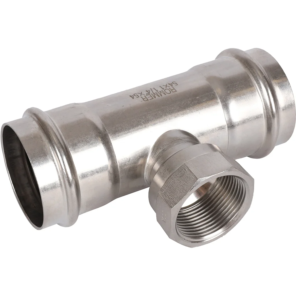 ROMMER RSS-0015-054114 ROMMER Тройник-переходник-ВР, 54х1 1/4, из нержавеющей стали прессовой ROMMER RSS-0015-054114 ROMMER Тройник-переходник-ВР, 54х1 1/4, из нержавеющей стали прессовой