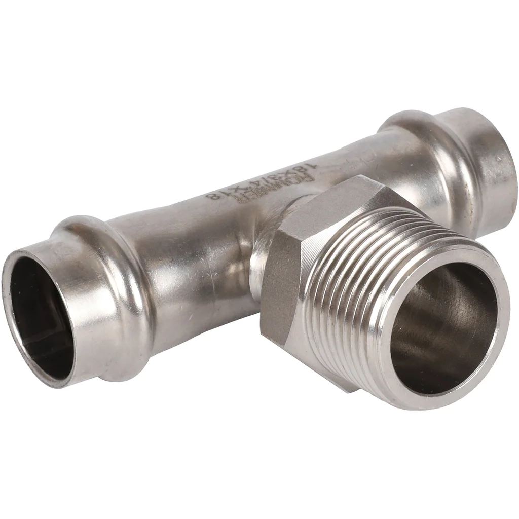 ROMMER RSS-0016-001834 ROMMER Тройник-переходник-НР, 18х3/4, из нержавеющей стали прессовой ROMMER RSS-0016-001834 ROMMER Тройник-переходник-НР, 18х3/4, из нержавеющей стали прессовой