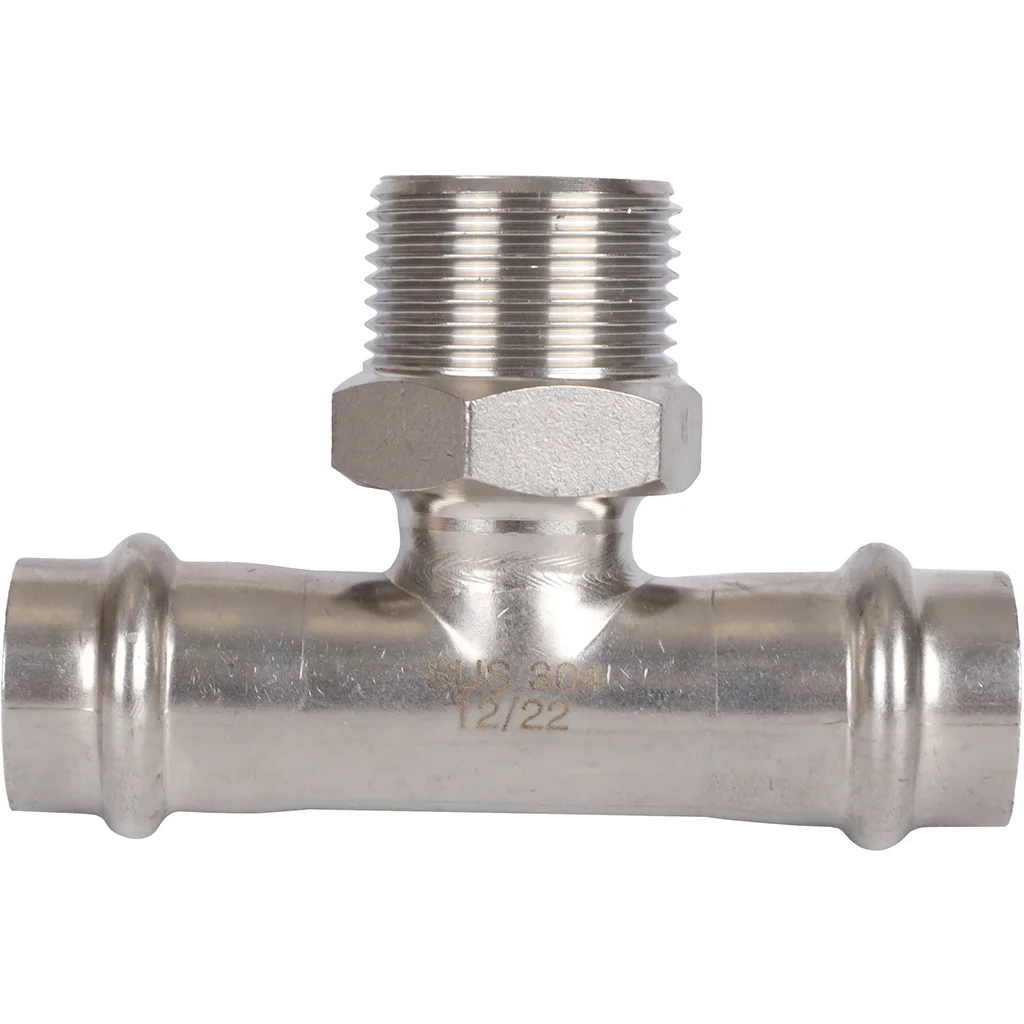 ROMMER RSS-0016-001834 ROMMER Тройник-переходник-НР, 18х3/4, из нержавеющей стали прессовой ROMMER RSS-0016-001834 ROMMER Тройник-переходник-НР, 18х3/4, из нержавеющей стали прессовой