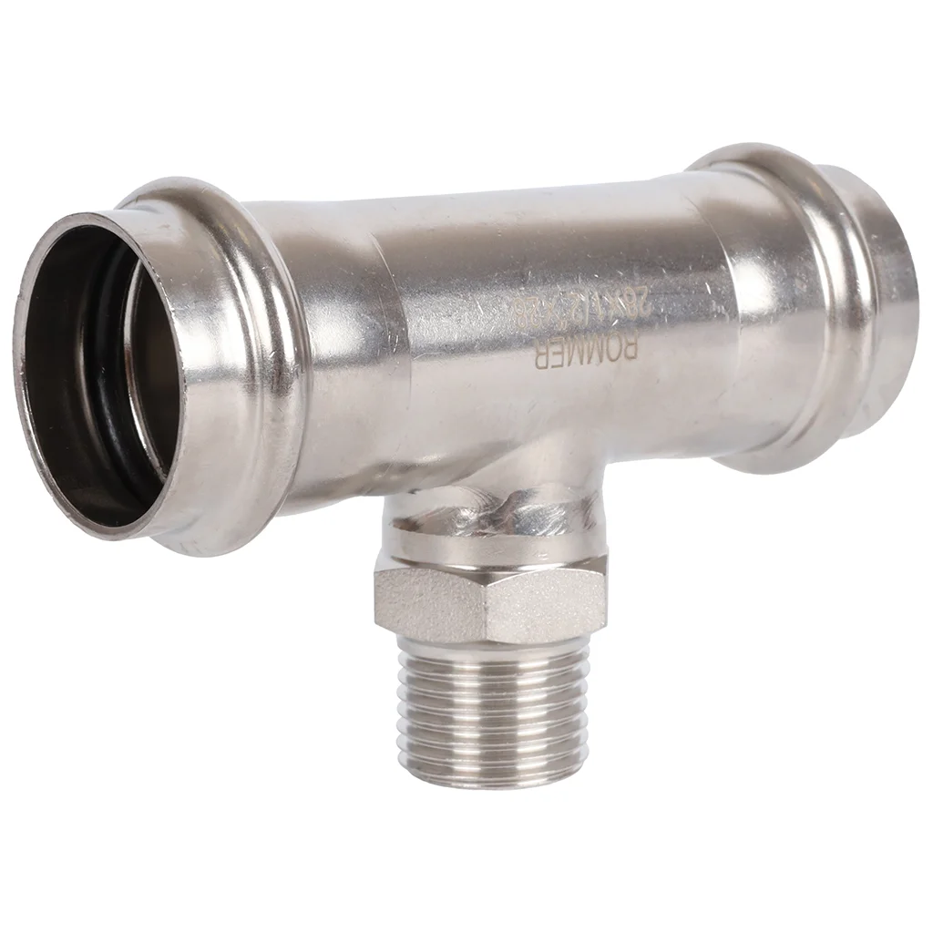 ROMMER RSS-0016-002812 ROMMER Тройник-переходник-НР, 28х1/2, из нержавеющей стали прессовой ROMMER RSS-0016-002812 ROMMER Тройник-переходник-НР, 28х1/2, из нержавеющей стали прессовой