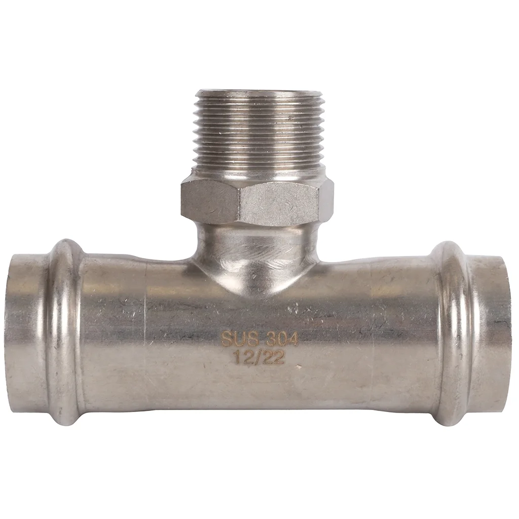ROMMER RSS-0016-002834 ROMMER Тройник-переходник-НР, 28х3/4, из нержавеющей стали прессовой ROMMER RSS-0016-002834 ROMMER Тройник-переходник-НР, 28х3/4, из нержавеющей стали прессовой