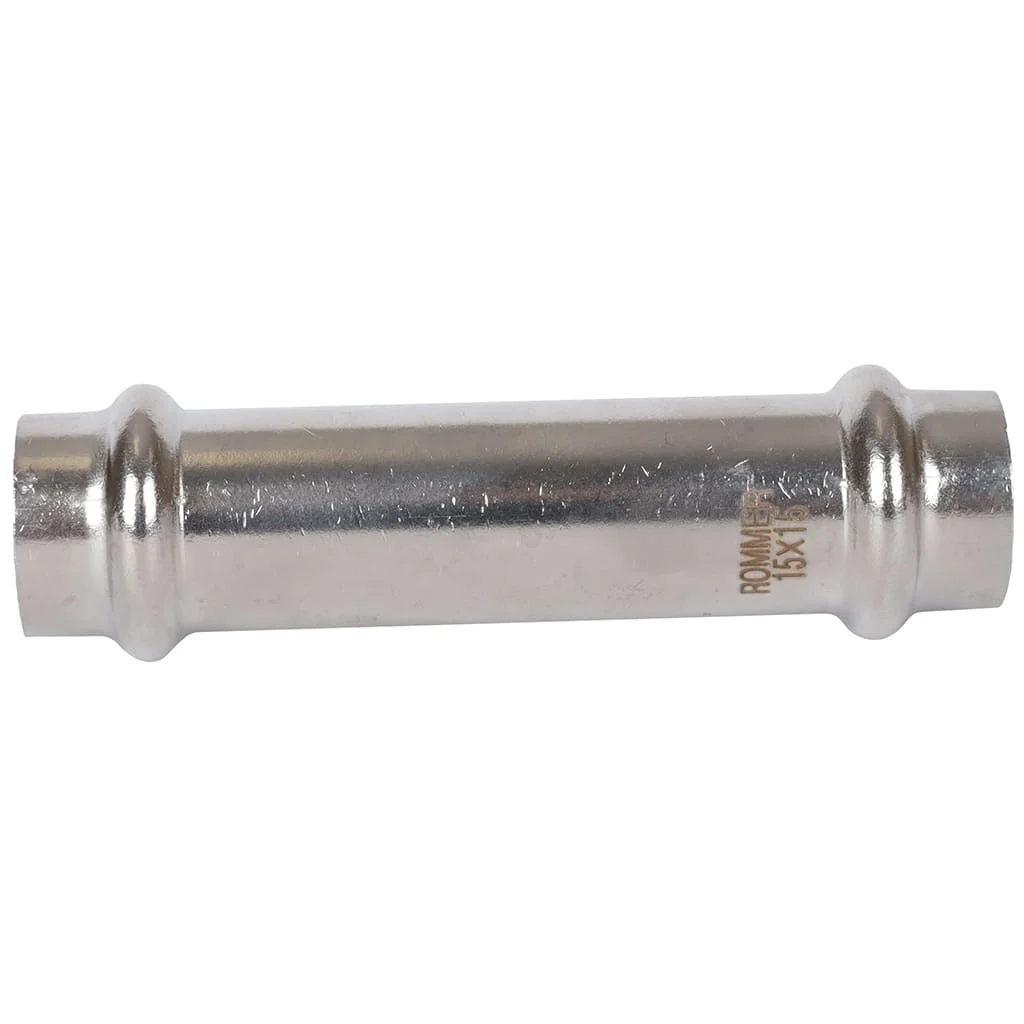 ROMMER RSS-0017-000015 Муфта равнопроходная, 15, из нержавеющей стали прессовой ROMMER RSS-0017-000015 Муфта равнопроходная, 15, из нержавеющей стали прессовой
