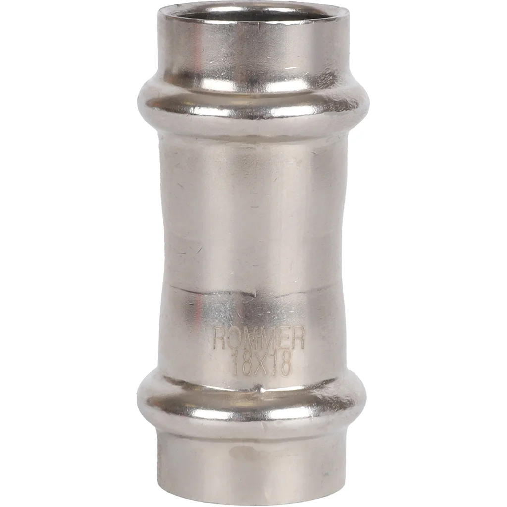 ROMMER RSS-0017-000018 Муфта равнопроходная, 18, из нержавеющей стали прессовой ROMMER RSS-0017-000018 Муфта равнопроходная, 18, из нержавеющей стали прессовой