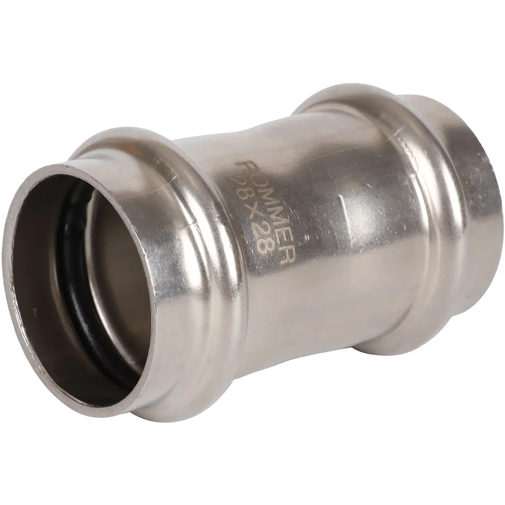 ROMMER RSS-0017-000028 Муфта равнопроходная, 28, из нержавеющей стали прессовой ROMMER RSS-0017-000028 Муфта равнопроходная, 28, из нержавеющей стали прессовой