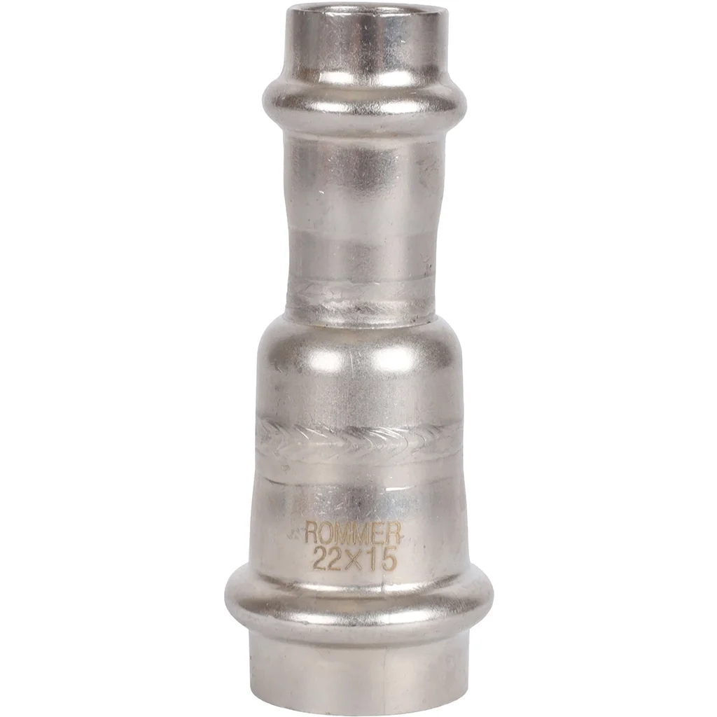 ROMMER RSS-0018-002215 Муфта переходная, 22х15, из нержавеющей стали прессовой ROMMER RSS-0018-002215 Муфта переходная, 22х15, из нержавеющей стали прессовой