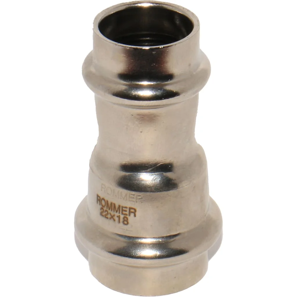 ROMMER RSS-0018-002218 Муфта переходная, 22х18, из нержавеющей стали прессовой